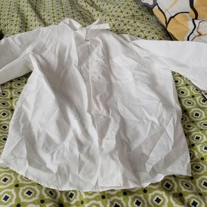 New Mens White Button Down